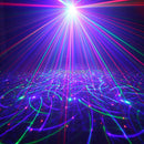 EHINY MINI RGB 2 Lens Laser 64 Patterns Projector Club Family Party Bar DJ Disco Holiday Xmas Dance Lighting Stage Lights N8T159