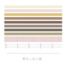 10 Pcs/lot Vintage Grid Stripe Washi Tape Adhesive Tape Diy Scrapbooking Sticker Label Craft Masking Tape Japanese Stationery