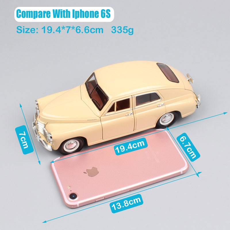 Road Signature 1:24 Scale Russia Soviet Union Gorky Gaz M20 Pobeda Gaz-M20 Cars Sedan Diecast Vehicles Model Toys Gifts Yatming
