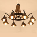 American Chandelier Rural Loft Iron Retro Industrial Wind Restaurant Bar Clothing Store Hot pot Internet Cafe Boat Chandelier
