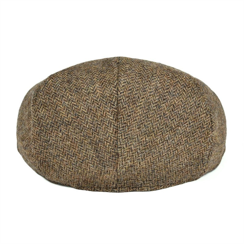 BOTVELA Schiebermütze aus 100 % Wolle für Herren und Damen Scally Caps mit Fischgrätenmuster Ballonmütze Khaki Ivy Hat Cabbies Driver Beret Boina 002