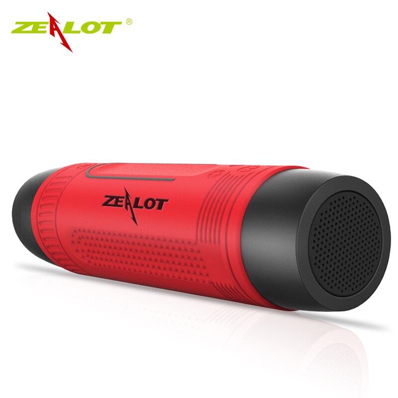 Zealot S1 Bluetooth Speaker Outdoor Bicycle Speaker Portable Waterproof Wireless Speaker Support TF card+ Flashlight +Bike Mount