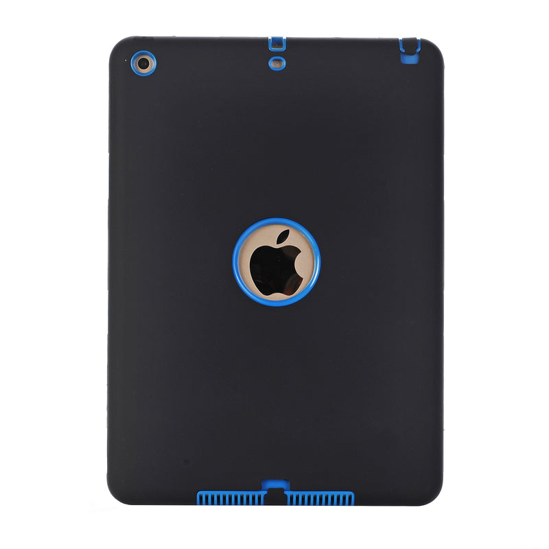 Cases For  iPad 9.7&quot; 2017 2018(A1822/A1893),High-Impact Shockproof 3 Layers Soft Rubber Silicone+Hard PC Protective Cover Shell