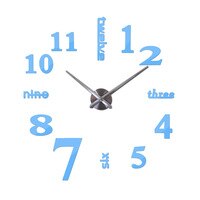 New arrival quartz diy modern clocks needle acrylic watches big  wall clock mirror sticker living room decor free shipping