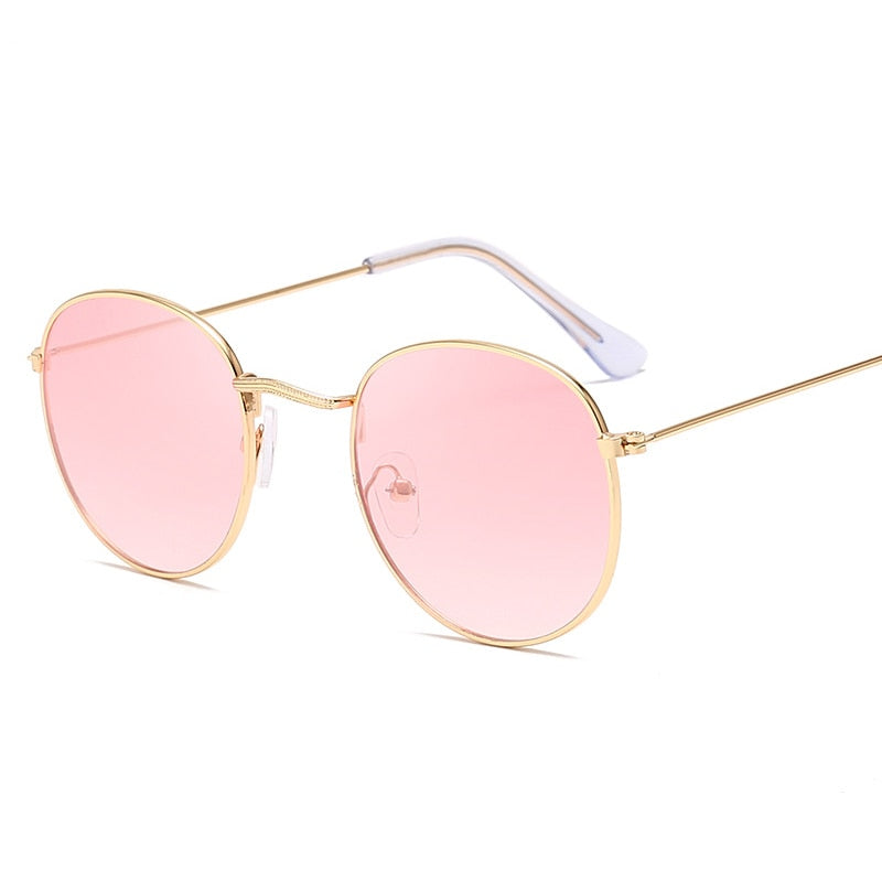 LeonLion Classic Round Alloy Sunglasses Women Brand Designer Sunglasses Small Frame Sun Glasses Vintage Metal Oculos Feminino