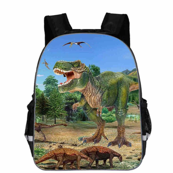 11-16inch Popular Animal Printing Dinosaur Backpack For Kids Jurassic World Fallen Kingdom Bags For Girls Boys Children School