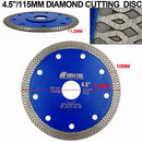 SHDIATOOL 1pc Diamond Cutting Disc X Mesh Turbo Saw Blade Rim Segment Circular Hot-pressed Sintered Dia 4" 4.5" 5" 7"8"9" 10"12"