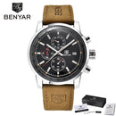 2021 New BENYAR Top Brand Luxury Mens Watch Quartz Clock Waterproof Automatic Chronograph Men Military Watch relogios masculinos