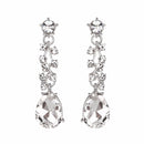 Conjuntos de joyería de cristal austriaco delicado para mujer, 16 colores para collar de boda nupcial y conjuntos de pendientes, joyería de moda para fiesta de mujer