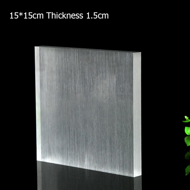 Square Solid Acrylic Display Stand Cabinet Shop Retail Jewellery Watch Art Counter Display Riser Block Clear Black Frosted White