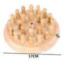 Kids Wooden Memory Match Stick Chess Game Fun Block Board Game Educational Color Cognitive Ability Toy For Children