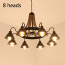 American Chandelier Rural Loft Iron Retro Industrial Wind Restaurant Bar Clothing Store Hot pot Internet Cafe Boat Chandelier