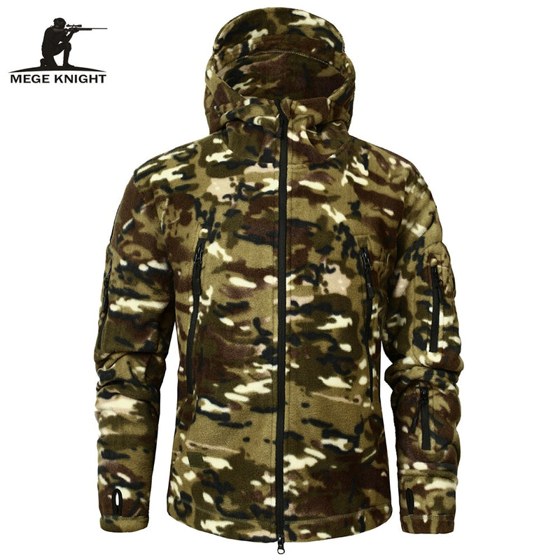 Mege Brand Autumn Winter Military Fleece Camouflage Tactical Men&