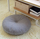 Round Shape 2 Size Cotton Linen Seat Cushion Silk Cotton Core Tatami Cushion Pillow Home Decoration Soft Car Sofa Cushion
