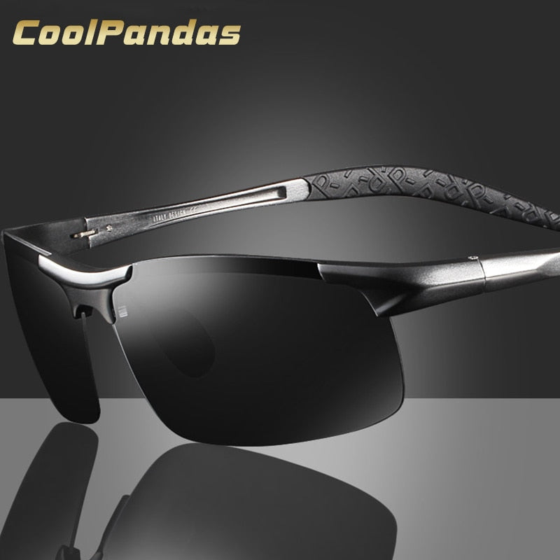 Gafas de sol polarizadas para hombre, gafas militares, gafas de sol de aluminio y magnesio, gafas de conducción HD para hombre/mujer, gafas masculinas