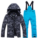 Thermal Kids Ski Suit Boys Girls Ski Jacket Pants Set Windproof Waterproof Snowboarding Jacket Winter Children Skiing Suits Snow
