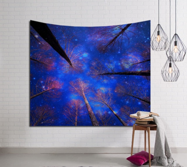 Galaxy Hanging Wall Tapestry Hippie Retro Home Decor Yoga Beach Mat 150x130cm/150x100cm