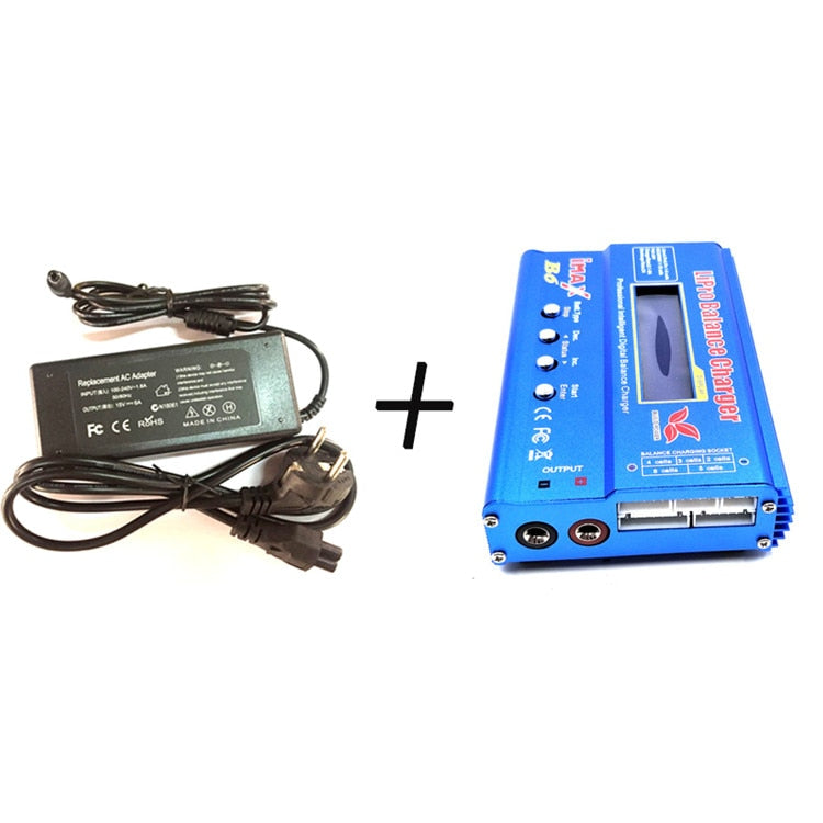 LiPo Battery Balance Charger IMAX B6 Charger LiPo Digital Balance Charger 12v 6A Power Adapter Charging Cables IMAX B6 Original