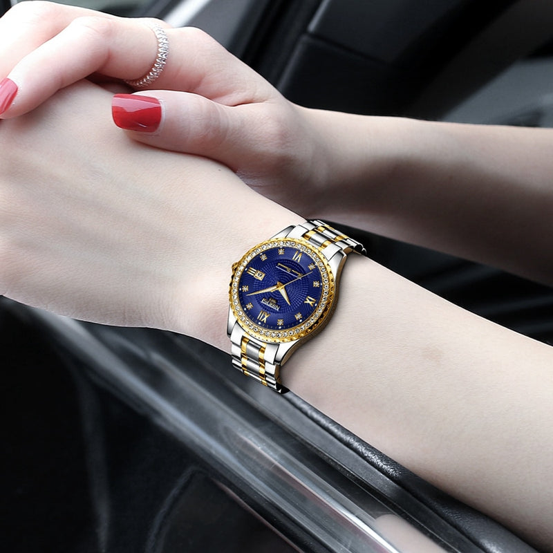 NIBOSI 2022 New Gold Watch Women Watches Ladies Creative Steel Women&