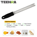 TEENRA 1Pcs Stainless Steel Lemon Zester Cheese Garter Garlic Ginger Nutmeg Garter Zester Vegetable Fruit Tools