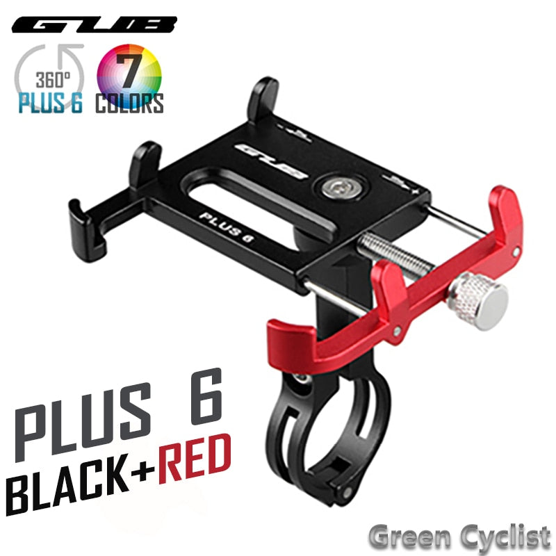 GUB New Free Rotation Bicycle Phone Holder Plus6/Pro2 Cycling Phone Support Handlebar Accessories for Smartphone Bracket