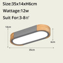 New Remote Control Minimalist Ceiling Lights Wooden Decorative Ceiling Lamps Panels For Living Room Bedroom Corridor Luminaire