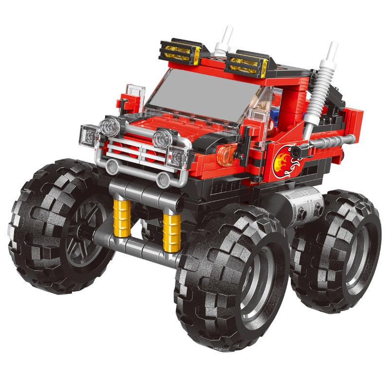 500+pcs Car Series All Terrain Vehicle Set Building Blocks Model Bricks Toys For Kids Educational Gifts  Compatible with Block