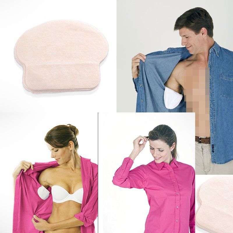 200X ( 100 Pairs ) Summer Deodorants Cotton Pads Underarm Armpit Sweat Pads Dress Disposable Stop Sweat Shield Guard Absorbing