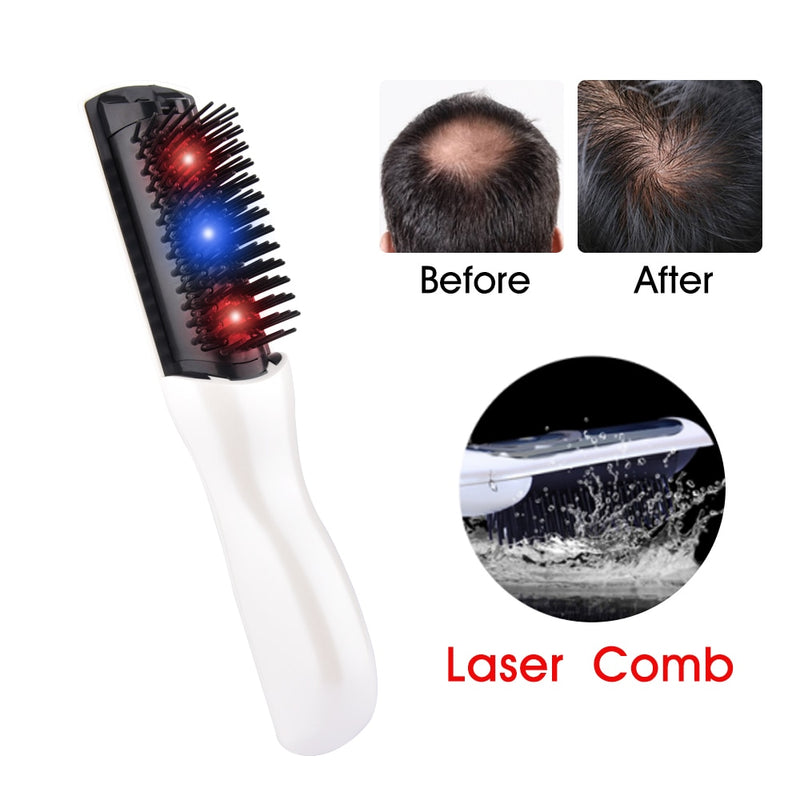 Hair Growth Care Electric Wireless Infrared Ray Massage Comb Hair follicle Stimulate Anti Dense Anti Hair-loss Head Massager