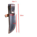 10-18cm Customized handmade manual first layer Crazy horse cowhide Fruit knife sheath, scabbard chef knife cover case