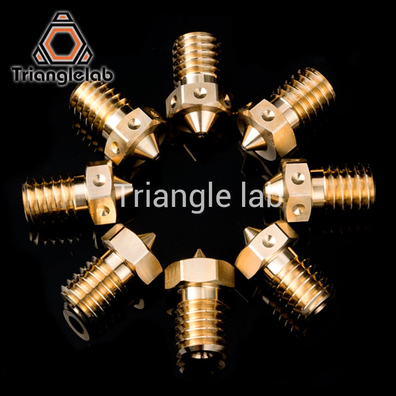 trianglelab Top quality V6 Nozzle for 3D printers hotend 4pcs/lot 3D printer nozzle for v6 hotend extruder prusa i3 mk3