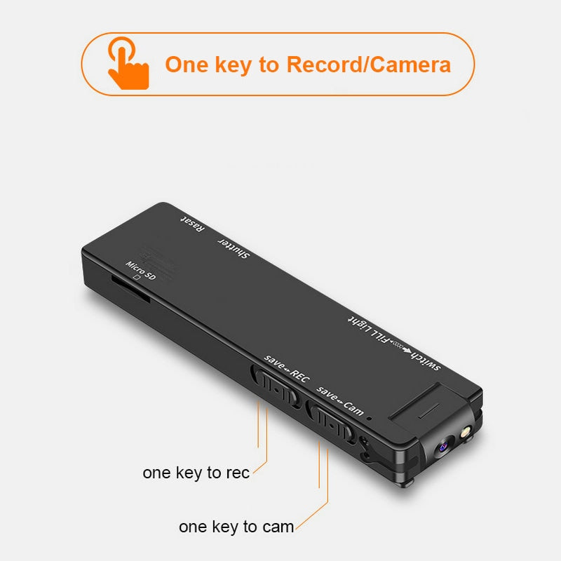 Vandlion A3 Body Camera Mini Digital HD Camera Micro Cam Magnetic Motion Snapshot Flashlight Loop Recording Camcorder Video Cam