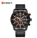 CURREN Markenuhr Männer Leder Sportuhren Herren Armee Militär Quarz Armbanduhr Chronograph Männliche Uhr Relogio Masculino