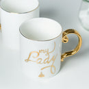 Luxus Gold Totems Mosaik Geometrische Flamingo Keramik Kaffeetasse Kaffeetasse Gold Frühstück Milch Wasser Tasse Paar Kreative Geschenke