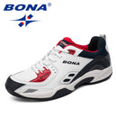 BONA, nuevo estilo Popular, zapatos de tenis para hombres, zapatillas para correr al aire libre, zapatos atléticos con cordones para hombres, cómodos, ligeros, suaves, envío gratis
