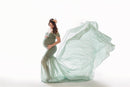 Long Maternity Photography Props Pregnancy Dress For Photo Shooting Off Shoulder Pregnant Dresses For Women Maxi Maternity Gown