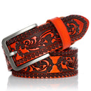 DINISITON Genuine Leather Belts for men Designer Belt Male Print Vintage Pin Buckle Luxury Strap New Fashion High Quality YH918