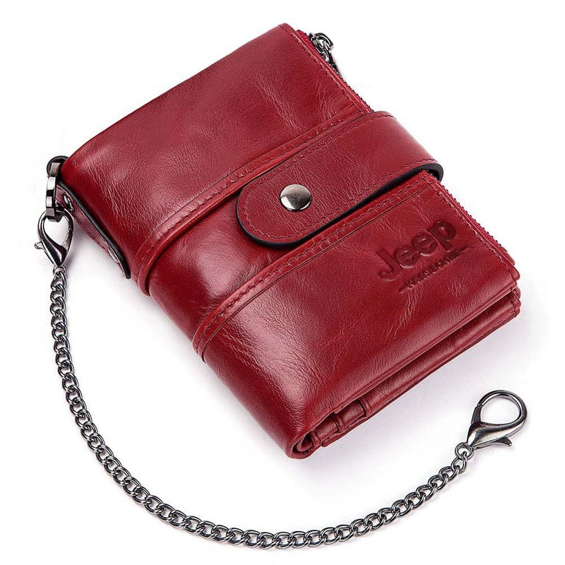 2022 100% Genuine Leather Rfid Wallet Men Crazy Horse Wallets with Coin Purse Short Male Money Bag Mini Walet High Quality Boys