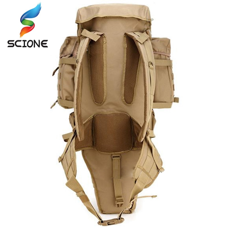 Hot 60L Outdoor Waterproof Military Backpack Pack Rucksack Tactical Bag For Hunting Shooting Camping Trekking Hiking Traveling