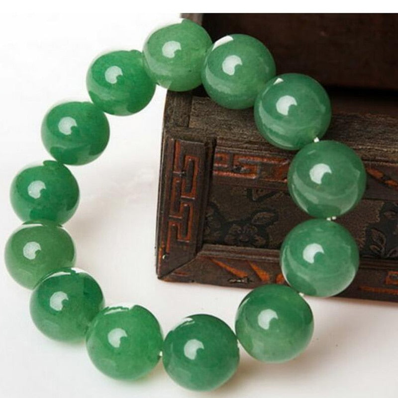 Natural Dongling Jade Bracelet Jade Porn Couple Bracelet Jade Bracelet Crystal Bracelet Green Jade Bead Bracelet for Men and Wom