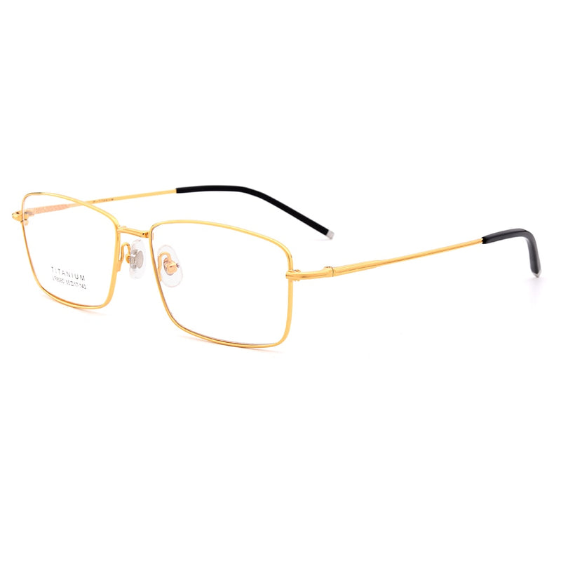 Montura de gafas de montura completa de titanio puro ultraligero óptico Gmei para hombres de negocios, gafas graduadas de lectura para miopía LR8980