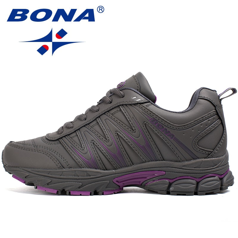 BONA New Hot Style Damen Laufschuhe Lace Up Sportschuhe Outdoor Jogging Walking Sportschuhe Bequeme Turnschuhe für Frauen