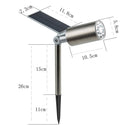 Solar Garden Light Waterproof IP65 Outdoor Solar Spotlight Wireless Sunpower Landscape Lamp for Garden Driveway Pathway