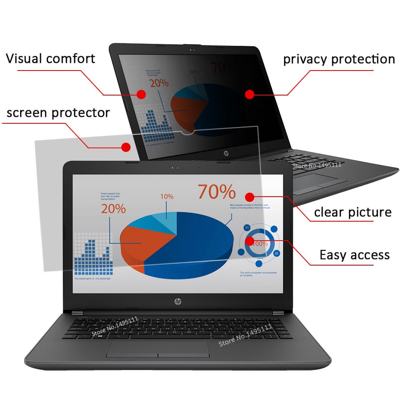 23 Zoll (509 mm * 286 mm) Blickschutzfilter Blendschutz-LCD-Bildschirm Schutzfolie für 16: 9-Breitbild-Computer-Notebook-PC-Monitore