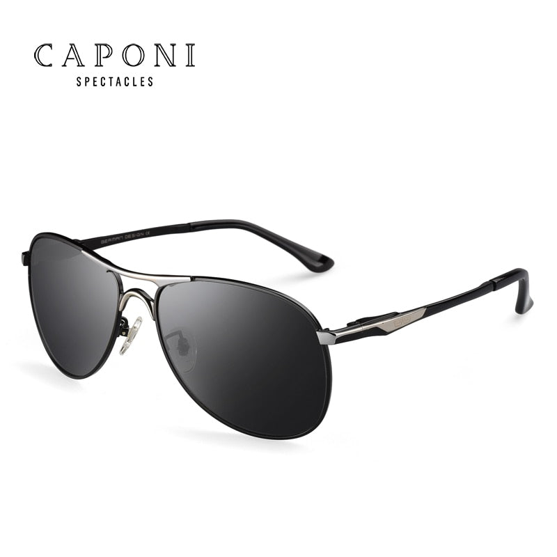 CAPONI Driving Photochromic Hochwertige Sonnenbrille Polarisierte Klassische Marken-Sonnenbrille für Herren oculos de sol masculino BS8722