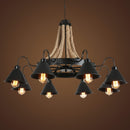 American Chandelier Rural Loft Iron Retro Industrial Wind Restaurant Bar Clothing Store Hot pot Internet Cafe Boat Chandelier