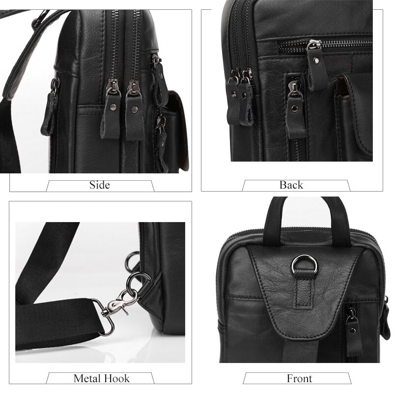 Westal echtes Leder Herren Sling Brusttasche Umhängetasche Herren Umhängetaschen Reise Daypack Sommer Designer Umhängetaschen