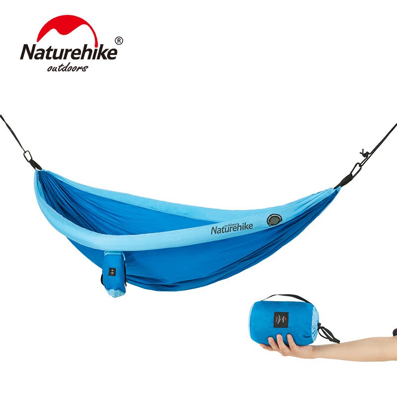 NatureHike Loiding peso 200KG 2 personas ultraligero inflable Camping hamaca tienda 210T Nylon al aire libre Camping caza hamaca