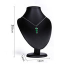 Black PU Leather Jewellery Ring Earrings Stand Holder Set Jewelry Pendant Necklace Chain Chokers Display Bust Bangle Organzier
