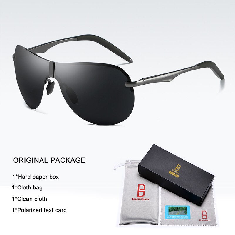Bruno Dunn AVIATION Sonnenbrille Herren Polarisierte UV400 Hochwertige Marke Design 2020 Sonnenbrille für männliche Oculos de Sol Masculino